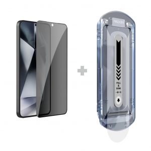 Nillkin Tempered Glass 0.25mm Guardian 2.5D Samsung Galaxy S25+ k&eacute;sz&uuml;l&eacute;khez &uuml;vegf&oacute;lia applik&aacute;torral fekete