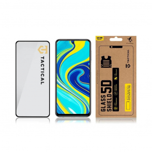 Tactical Glass Shield 5D &uuml;vegf&oacute;lia Xiaomi Redmi Note 9 Pro/9S/9 Pro Max k&eacute;sz&uuml;l&eacute;khez fekete