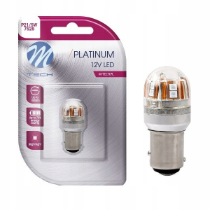 M-Tech , LB827R-01B Led Izz&oacute; P21/5W, Piros, Canbus 12V BAY15d (72LB827R-01B)