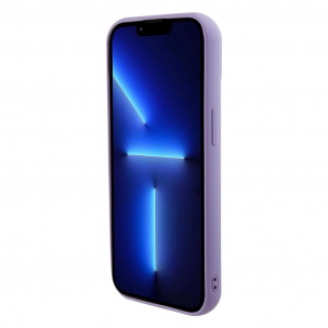 Guess Sequin Script Logo tok iPhone 15 Plus k&eacute;sz&uuml;l&eacute;khez lila