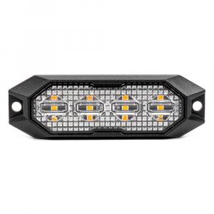 KIEGÉSZÍTŐ VILLOGÓ LÁMPA 4XLED 12/24V SÁRGA 2 FUNKCIÓ (0503929)