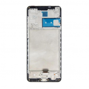 Utángyártott LCD kijelző + érintőegység + elülső tok Samsung A217F Galaxy A21s készülékhez fekete