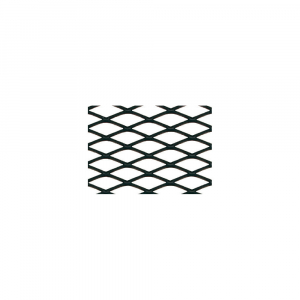 Lampa Alum&iacute;nium Hűtőr&aacute;cs, Rombusz mint&aacute;j&uacute;, Fekete, 120x20cm (0104594)