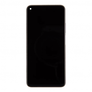 Ut&aacute;ngy&aacute;rtott LCD kijelző + &eacute;rintő egys&eacute;g + előlapi tok Huawei Nova 5T k&eacute;sz&uuml;l&eacute;khez fekete