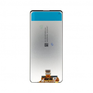 Utángyártott LCD kijelző + érintő egység Samsung A217 Galaxy A21s készülékhez fekete
