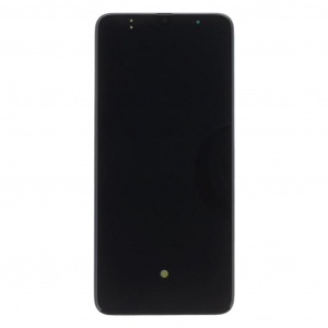 Samsung LCD kijelző + érintő egység  A705 Galaxy A70 készülékhez fekete (Service Pack)