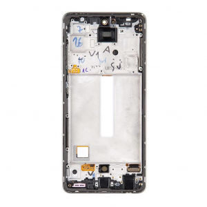 Samsung LCD kijelző + érintőegység  A526/A525 Galaxy A52 készülékhez fehér (Service Pack)