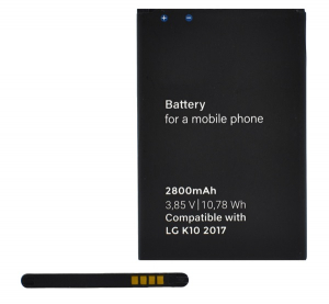 Akku 2800mAh LI-ION (BL-46G/EAC63360001 kompatibilis) LG K10 (2017) M250n "Gigapack csomagol&aacute;s" (GP-90512)