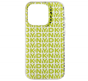CG MOBILE DKNY REPEAT PATTERN szilikon telefonv&eacute;dő (&uuml;t&eacute;s&aacute;ll&oacute;s&aacute;g, műanyag h&aacute;tlap) CITROMS&Aacute;RGA Apple iPhone 15 Pro (DKHCP15LHOPECY)