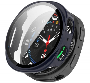 Műanyag keret (BUMPER, &uuml;t&eacute;s&aacute;ll&oacute;s&aacute;g + kijelzőv&eacute;dő &uuml;veg) S&Ouml;T&Eacute;TK&Eacute;K Samsung Galaxy Watch 8 eSIM 40mm (SM-L325) / Galaxy Watch 8 40mm (SM-L320) "Gigapack c