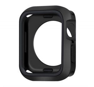 Szilikon keret (BUMPER, &uuml;t&eacute;s&aacute;ll&oacute;s&aacute;g) FEKETE Apple Watch Series 9 45mm / Watch Series 8 45mm / Watch Series 7 45mm  "Gigapack csomagol&aacute;s" (GP-150999)