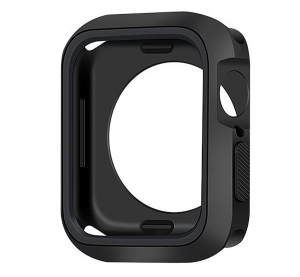 Szilikon keret (&uuml;t&eacute;s&aacute;ll&oacute;) FEKETE Apple Watch Series SE 40mm / Watch Series 6 40mm / Watch Series 5 40mm  "Gigapack csomagol&aacute;s" (GP-82835)