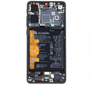 Huawei LCD kijelző + &eacute;rintőpanel FEKETE  P30 "Gigapack csomagol&aacute;s" (02352NLL)