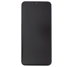 Samsung LCD kijelző + érintőpanel FEKETE  Galaxy A20e (SM-A202F) "Gigapack csomagolás" (GH82-20186A / GH82-20229A)