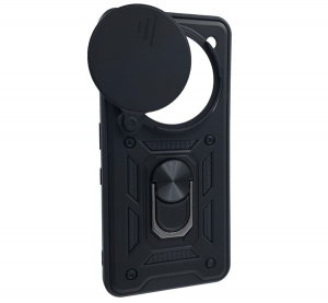 Defender szilikon telefonv&eacute;dő (&uuml;t&eacute;s&aacute;ll&oacute;s&aacute;g, tart&oacute;gyűrű, kamerav&eacute;dő) FEKETE Nothing Phone (3a) "Gigapack csomagol&aacute;s" (GP-172188)