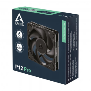 Arctic P12 Pro PWM ház hűtő ventilátor 12cm fekete (ACFAN00305A)