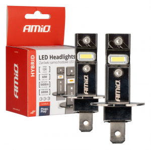 AMiO IZZÓ 12V H3 LED 60W 6000K PÁR HYBRID 5600LM (0504113)