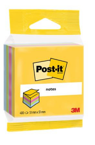 3M POST-IT &Ouml;ntapad&oacute; jegyzett&ouml;mb, 51x51 mm, 400 lap, bliszteres, , ultra sz&iacute;nek (LP2012MUC)