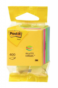 3M POST-IT &Ouml;ntapad&oacute; jegyzett&ouml;mb, 51x51 mm, 400 lap, bliszteres, , ultra sz&iacute;nek (LP2012MUC)