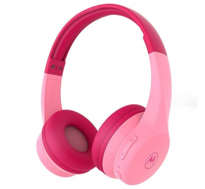 Motorola JR300 bluetooth fejhallgat&oacute; SZTEREO (v5.3, mikrofon, &ouml;sszehajthat&oacute;, GYEREK m&eacute;ret) R&Oacute;ZSASZ&Iacute;N (810036771849)