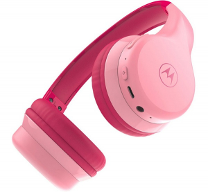 Motorola JR300 bluetooth fejhallgat&oacute; SZTEREO (v5.3, mikrofon, &ouml;sszehajthat&oacute;, GYEREK m&eacute;ret) R&Oacute;ZSASZ&Iacute;N (810036771849)