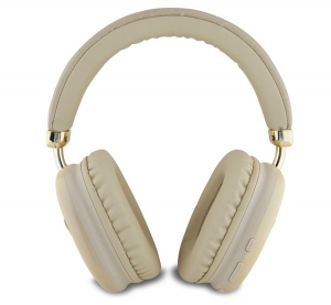 CG MOBILE GUESS SAFFIANO bluetooth fejhallgat&oacute; SZTEREO (v5.3, mikrofon, zajszűrő, IPX4 v&iacute;z&aacute;ll&oacute;, microSD k&aacute;rtyaolvas&oacute;) ARANY (GUBHK1SATSD)