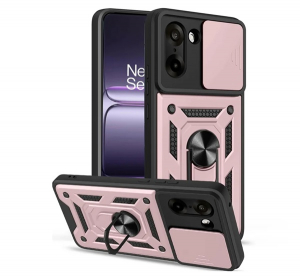 Defender szilikon telefonv&eacute;dő (&uuml;t&eacute;s&aacute;ll&oacute;s&aacute;g, tart&oacute;gyűrű, kamerav&eacute;dő) ROZ&Eacute;ARANY OnePlus Nord CE5 "Gigapack csomagol&aacute;s" (GP-172277)