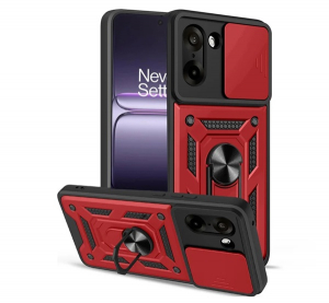 Defender szilikon telefonv&eacute;dő (&uuml;t&eacute;s&aacute;ll&oacute;s&aacute;g, tart&oacute;gyűrű, kamerav&eacute;dő) PIROS OnePlus Nord CE5 "Gigapack csomagol&aacute;s" (GP-172275)