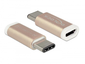 DeLock 65677 USB Type-C (USB-C) 2.0-s adapter csatlakozódugóval > USB 2.0-s Micro-B