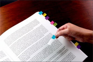 3M POST-IT Jel&ouml;lőc&iacute;mke adagol&oacute;ban, műanyag, 4x35 lap, 12x43 mm, , &eacute;l&eacute;nk sz&iacute;nek (LP6834ABX)