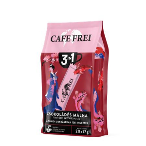 Cafe Frei Instant k&aacute;v&eacute;, 20x17 g,  "Toki&oacute;i csokol&aacute;d&eacute;s m&aacute;lna 3 in 1" (KHK1088)