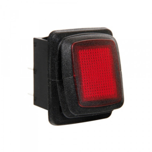 Lampa , Kapcsoló ledes, Piros (0145532)