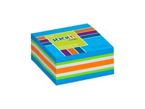 STICK N &Ouml;ntapad&oacute; jegyzett&ouml;mb, 51x51 mm, 250 lap, , neon k&eacute;k (SN21535)