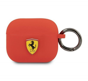 CG MOBILE FERRARI szilikon tok (karabíner) PIROS Apple AirPods 3 (FEA3SILRE)