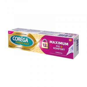 Corega Maximum Fix+Komfort &iacute;zmentes műfogsorr&ouml;gz&iacute;tő kr&eacute;m 40 g (5054563123701)