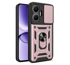 Defender szilikon telefonv&eacute;dő (&uuml;t&eacute;s&aacute;ll&oacute;s&aacute;g, tart&oacute;gyűrű, kamerav&eacute;dő) ROZ&Eacute;ARANY Xiaomi Poco F7 "Gigapack csomagol&aacute;s" (GP-172282)