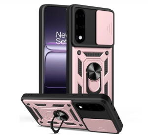 Defender szilikon telefonv&eacute;dő (&uuml;t&eacute;s&aacute;ll&oacute;s&aacute;g, tart&oacute;gyűrű, kamerav&eacute;dő) ROZ&Eacute;ARANY OnePlus Nord 5 "Gigapack csomagol&aacute;s" (GP-172276)