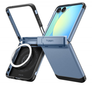 Spigen TOUGH ARMOR MAG műanyag telefonv&eacute;dő (&uuml;t&eacute;s&aacute;ll&oacute;s&aacute;g, kit&aacute;maszt&oacute;, MagSafe) VIL&Aacute;GOSK&Eacute;K Samsung Galaxy Z Flip7 (SM-F766) (ACS09562)