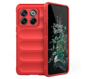 Szilikon telefonv&eacute;dő (&uuml;t&eacute;s&aacute;ll&oacute;s&aacute;g, kamerav&eacute;dő, 3D) PIROS OnePlus 10T 5G "Gigapack csomagol&aacute;s" (GP-136795)