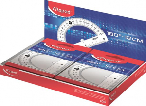 Maped Sz&ouml;gm&eacute;rő, műanyag 180&deg;-os k&iacute;n&aacute;l&oacute; dobozos  "Essentials" (IMA146134)