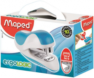 Maped Tűzőg&eacute;p, 24/6, 26/6, 15 lap,  "Ergologic Mini", vegyes sz&iacute;nek (IMA352111)