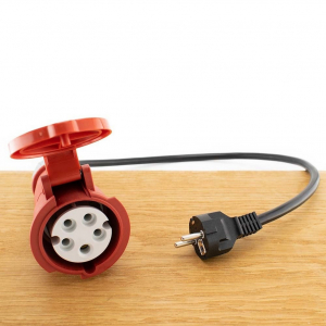 BLAUPUNKT , Adapter K&aacute;bel Elektromos Aut&oacute;hoz, Piros CEE/Schuko (370270071)