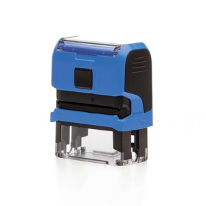 TRODAT B&eacute;lyegző,  "Printy 4912", k&eacute;k h&aacute;z, fekete p&aacute;rn&aacute;val (IT4912K)