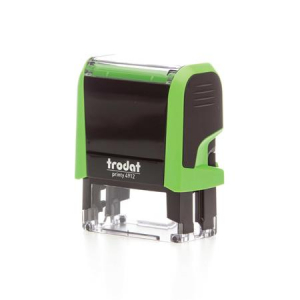 TRODAT B&eacute;lyegző,  "Printy 4912", vil&aacute;gosz&ouml;ld h&aacute;z, fekete p&aacute;rn&aacute;val (IT4912VZ)