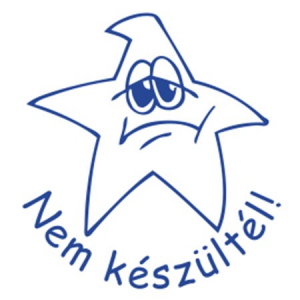 COLOP B&eacute;lyegző, motiv&aacute;ci&oacute;s, Nem k&eacute;sz&uuml;lt&eacute;l!,  "N43-k&eacute;k", k&eacute;k (IC18034308)