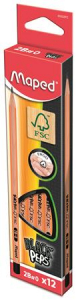 Maped Grafitceruza, 2B, h&aacute;romsz&ouml;gletű,  "Black`Peps" (IMA850022D)