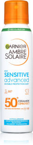 Garnier Ambre Solaire Sensitive Advanced Mist SPF 50+ 150ml Fényvédő spray arcra