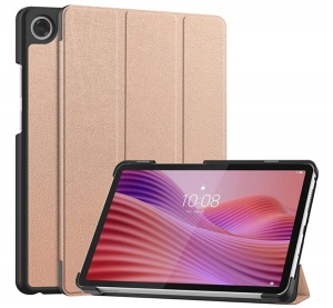 Tok &aacute;ll&oacute;, bőr hat&aacute;s&uacute; (akt&iacute;v FLIP, oldalra ny&iacute;l&oacute;, TRIFOLD, asztali tart&oacute;) ROZ&Eacute;ARANY Lenovo Tab One (TB-305FU) "Gigapack csomagol&aacute;s" (GP-172705)