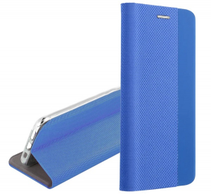 Tok &aacute;ll&oacute;, bőr hat&aacute;s&uacute; (FLIP, oldalra ny&iacute;l&oacute;, asztali tart&oacute;, textil minta) VIL&Aacute;GOSK&Eacute;K Samsung Galaxy A56 5G (SM-A566) "Gigapack csomagol&aacute;s" (GP-166522)