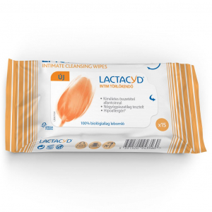 LACTACYD Intim t&ouml;rlőkendő 15 db (5391520943560)